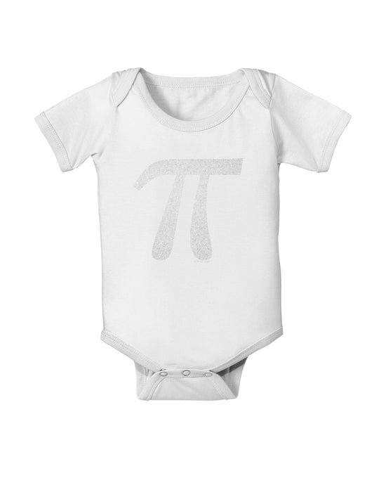 Pi Symbol Glitter - White Baby Romper Bodysuit by TooLoud-Baby Romper-TooLoud-White-06-Months-Davson Sales