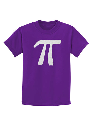 Pi Symbol Glitter - White Childrens Dark T-Shirt by TooLoud-Childrens T-Shirt-TooLoud-Purple-X-Small-Davson Sales