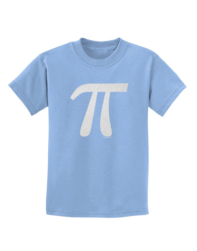 Pi Symbol Glitter - White Childrens T-Shirt by TooLoud-Childrens T-Shirt-TooLoud-Light-Blue-X-Small-Davson Sales