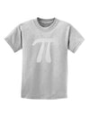 Pi Symbol Glitter - White Childrens T-Shirt by TooLoud-Childrens T-Shirt-TooLoud-AshGray-X-Small-Davson Sales