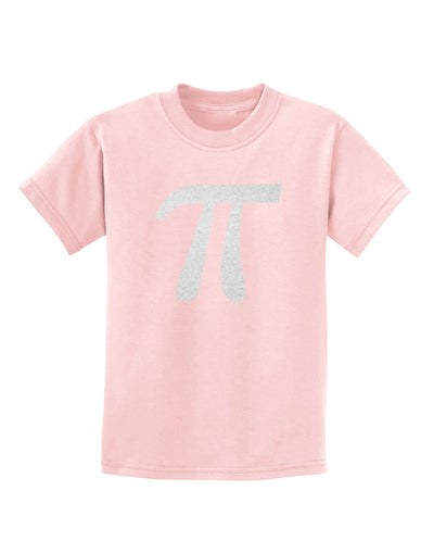 Pi Symbol Glitter - White Childrens T-Shirt by TooLoud-Childrens T-Shirt-TooLoud-PalePink-X-Small-Davson Sales