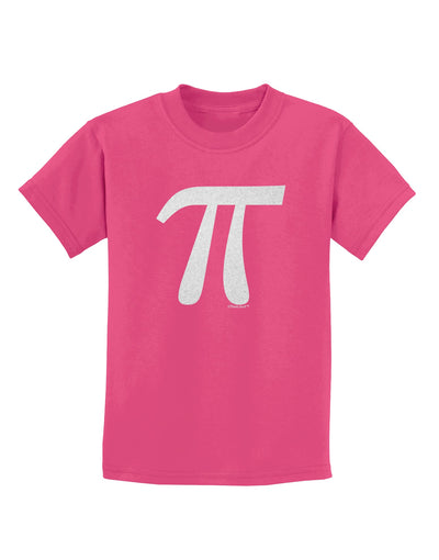 Pi Symbol Glitter - White Childrens T-Shirt by TooLoud-Childrens T-Shirt-TooLoud-Sangria-X-Small-Davson Sales