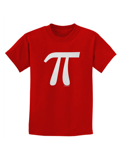 Pi Symbol Glitter - White Childrens T-Shirt by TooLoud-Childrens T-Shirt-TooLoud-Red-X-Small-Davson Sales