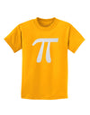 Pi Symbol Glitter - White Childrens T-Shirt by TooLoud-Childrens T-Shirt-TooLoud-Gold-X-Small-Davson Sales