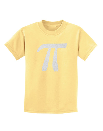 Pi Symbol Glitter - White Childrens T-Shirt by TooLoud-Childrens T-Shirt-TooLoud-Daffodil-Yellow-X-Small-Davson Sales