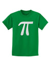 Pi Symbol Glitter - White Childrens T-Shirt by TooLoud-Childrens T-Shirt-TooLoud-Kelly-Green-X-Small-Davson Sales