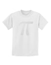 Pi Symbol Glitter - White Childrens T-Shirt by TooLoud-Childrens T-Shirt-TooLoud-White-X-Small-Davson Sales