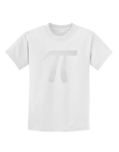 Pi Symbol Glitter - White Childrens T-Shirt by TooLoud-Childrens T-Shirt-TooLoud-White-X-Small-Davson Sales