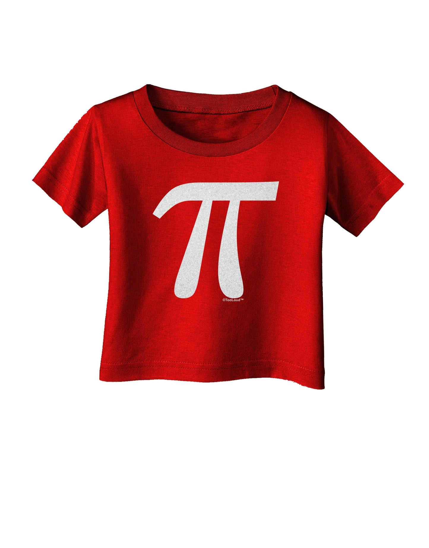 Pi Symbol Glitter - White Infant T-Shirt Dark by TooLoud-Infant T-Shirt-TooLoud-Red-06-Months-Davson Sales