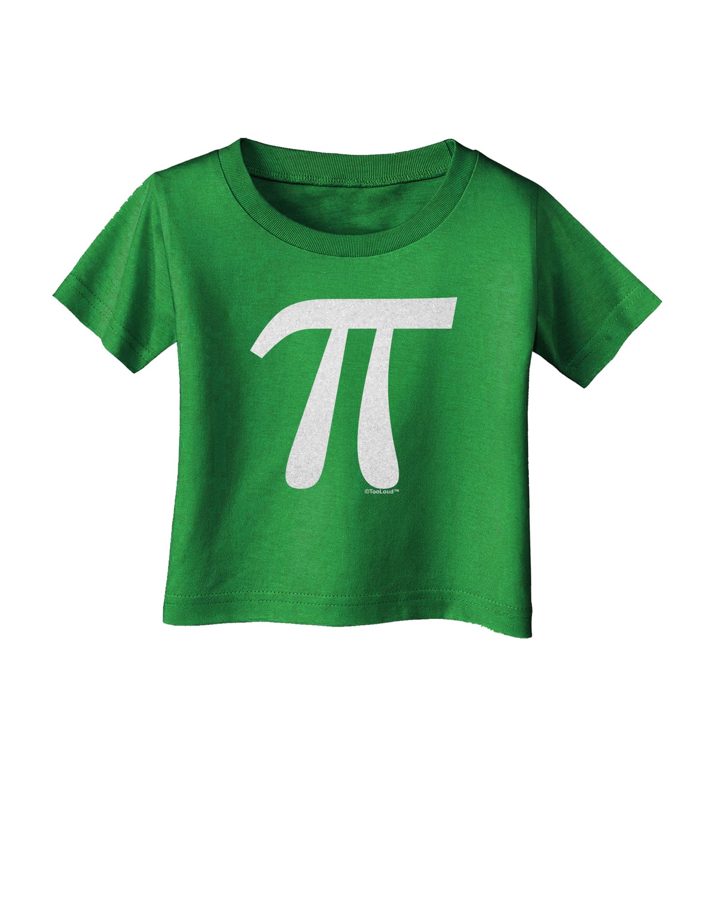 Pi Symbol Glitter - White Infant T-Shirt Dark by TooLoud-Infant T-Shirt-TooLoud-Clover-Green-06-Months-Davson Sales