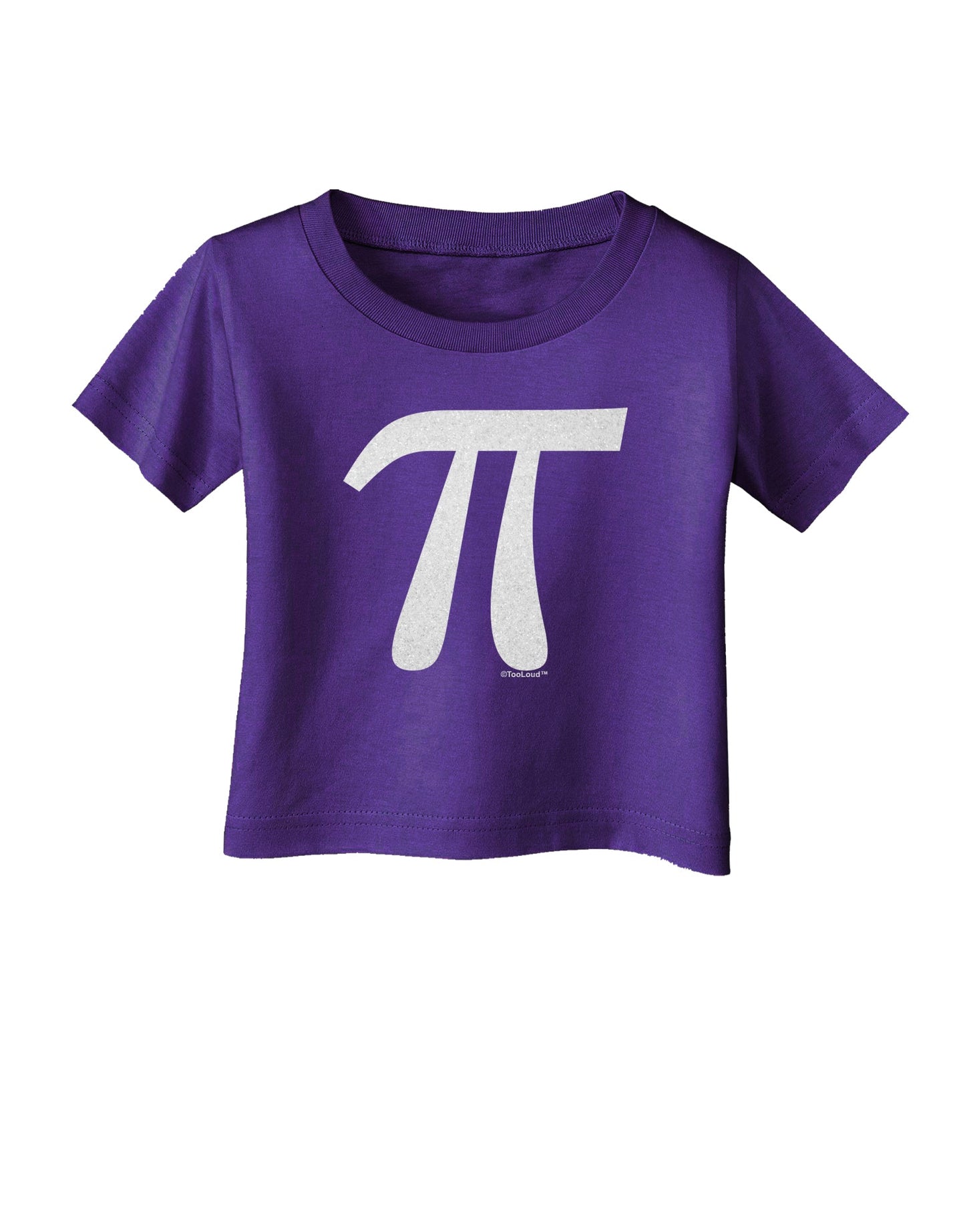 Pi Symbol Glitter - White Infant T-Shirt Dark by TooLoud-Infant T-Shirt-TooLoud-Purple-06-Months-Davson Sales