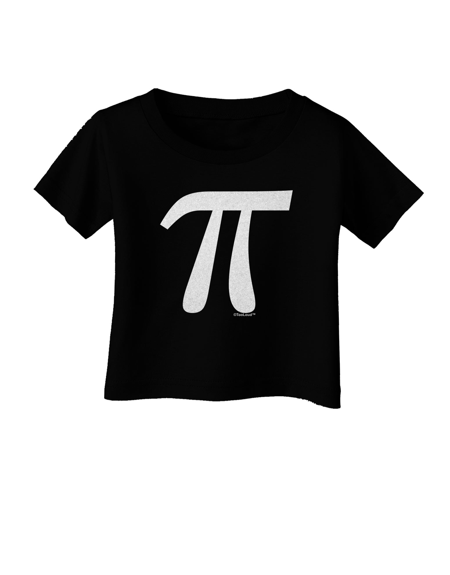 Pi Symbol Glitter - White Infant T-Shirt Dark by TooLoud-Infant T-Shirt-TooLoud-Black-06-Months-Davson Sales