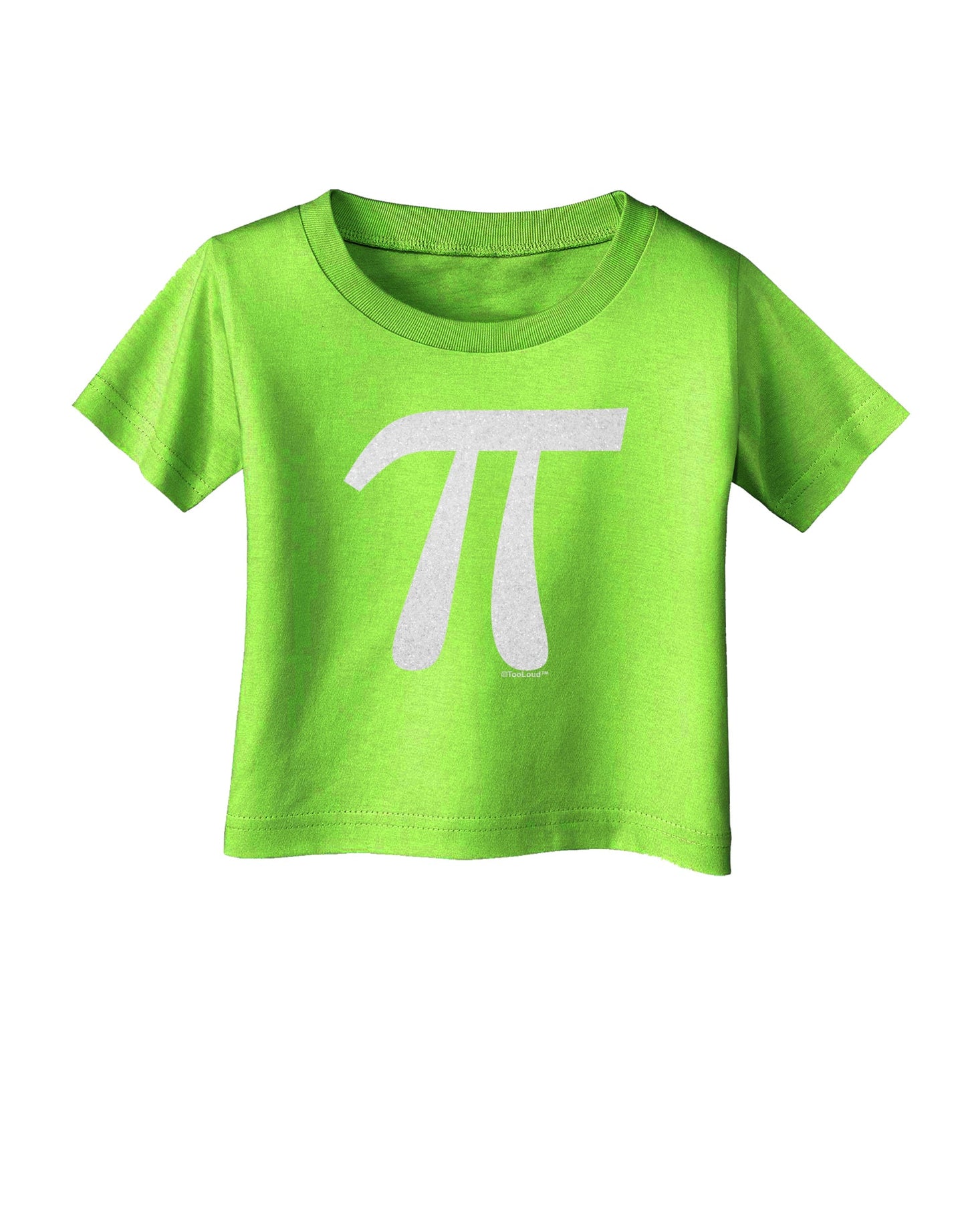 Pi Symbol Glitter - White Infant T-Shirt by TooLoud-Infant T-Shirt-TooLoud-Lime-Green-06-Months-Davson Sales
