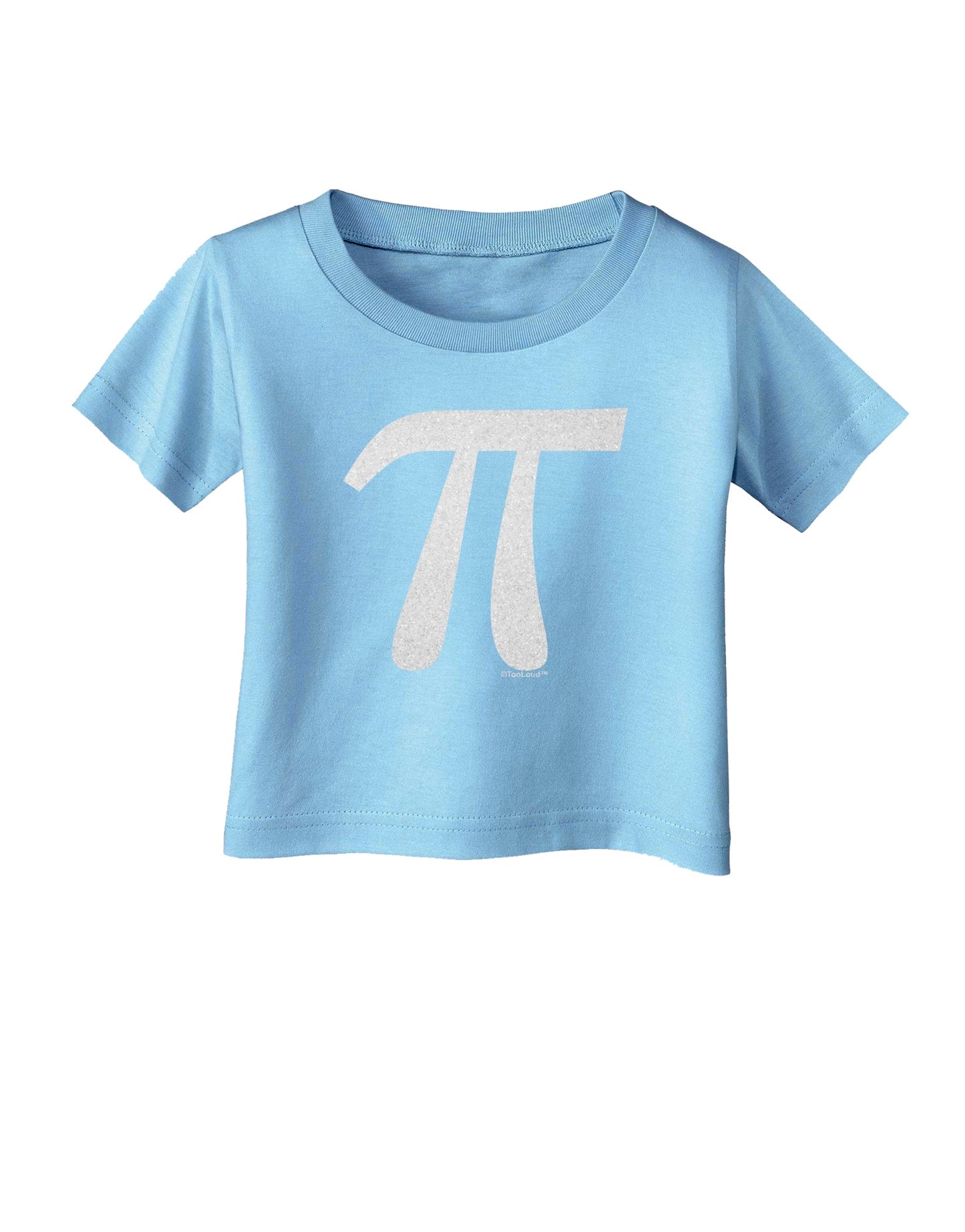 Pi Symbol Glitter - White Infant T-Shirt by TooLoud-Infant T-Shirt-TooLoud-Aquatic-Blue-06-Months-Davson Sales