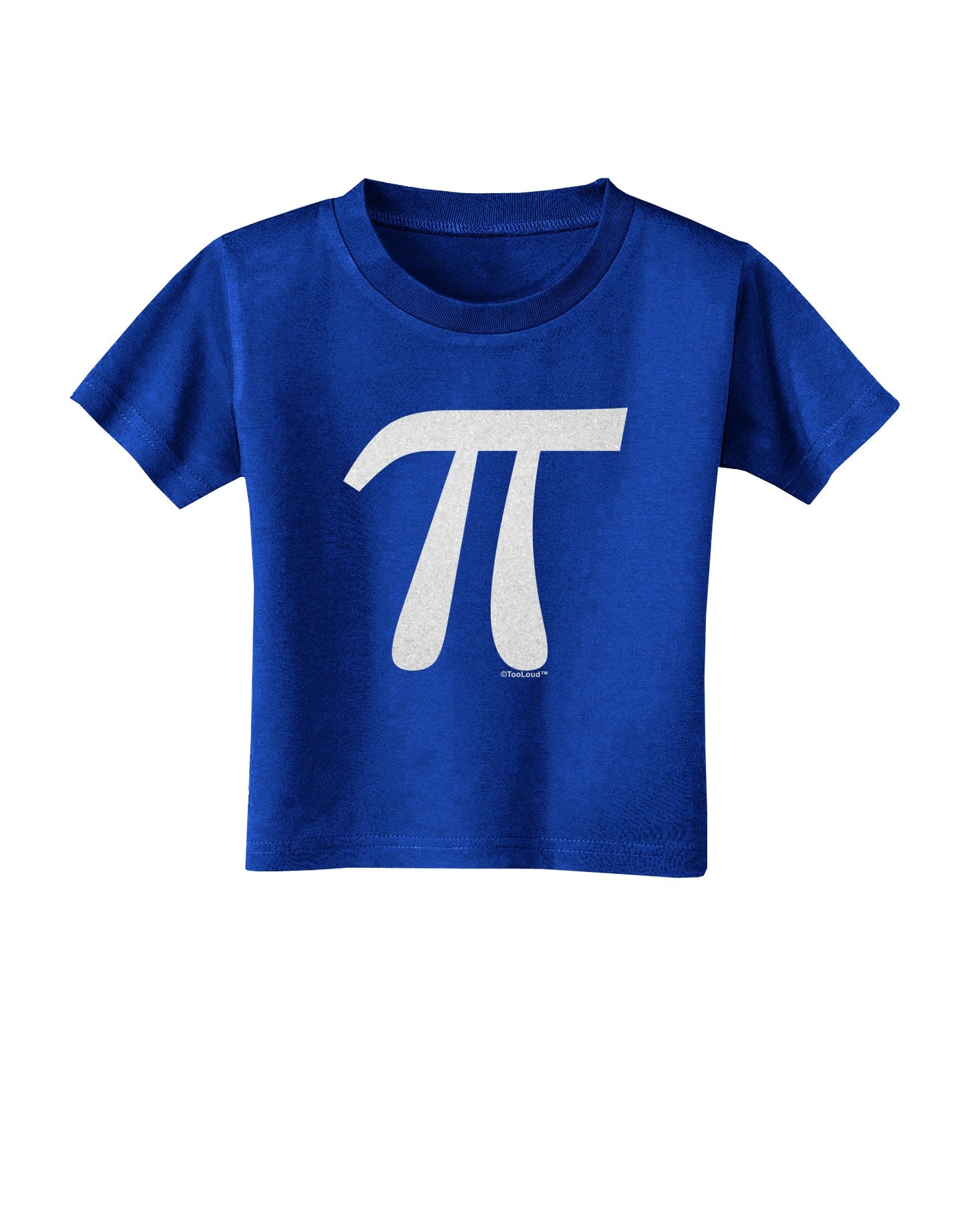 Pi Symbol Glitter - White Toddler T-Shirt Dark by TooLoud-Toddler T-Shirt-TooLoud-Royal-Blue-2T-Davson Sales