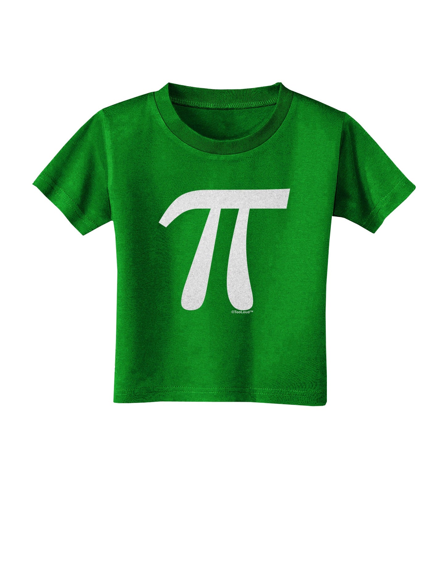 Pi Symbol Glitter - White Toddler T-Shirt Dark by TooLoud-Toddler T-Shirt-TooLoud-Clover-Green-2T-Davson Sales