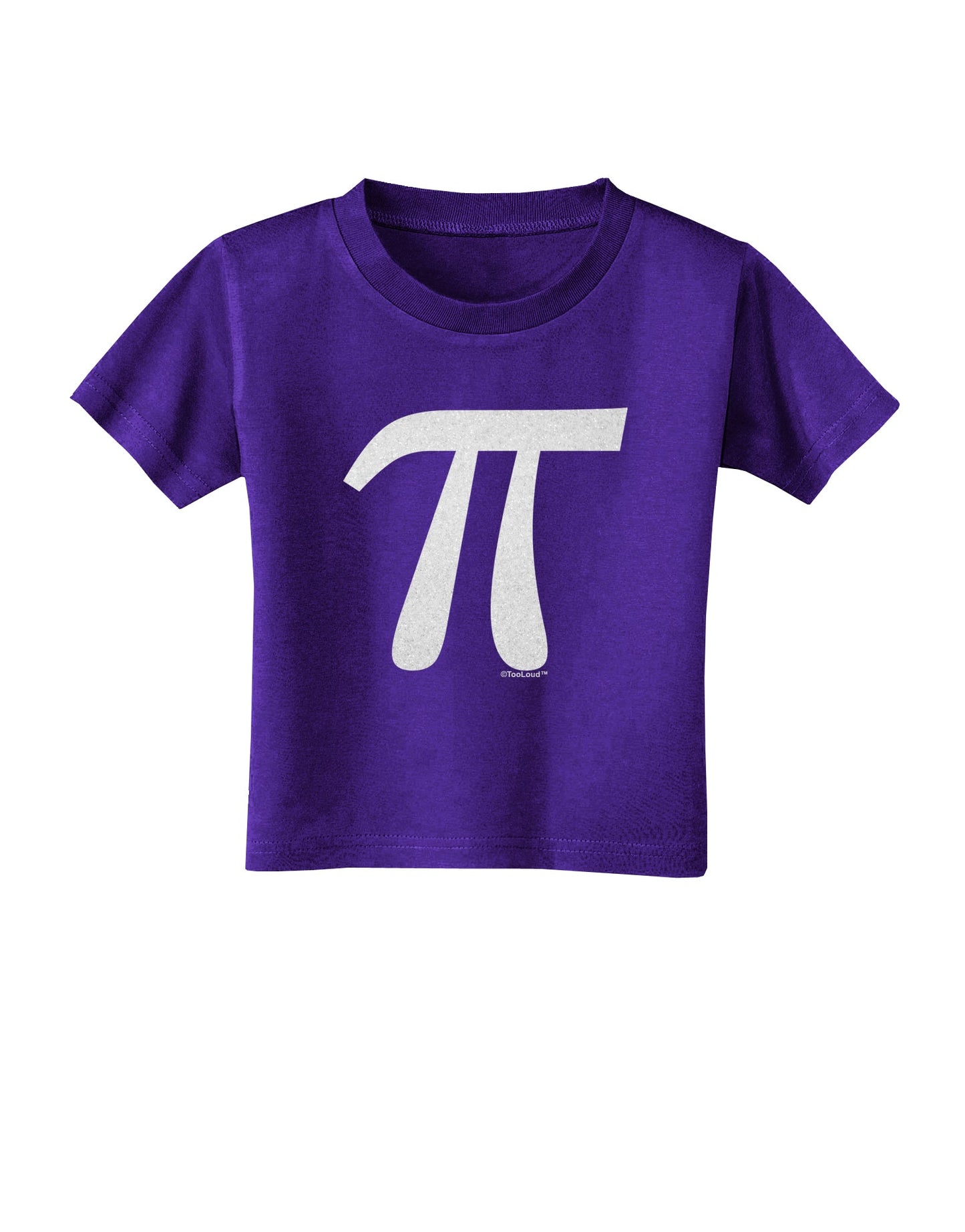 Pi Symbol Glitter - White Toddler T-Shirt Dark by TooLoud-Toddler T-Shirt-TooLoud-Purple-2T-Davson Sales