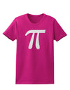 Pi Symbol Glitter - White Womens Dark T-Shirt by TooLoud-Womens T-Shirt-TooLoud-Hot-Pink-Small-Davson Sales