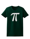 Pi Symbol Glitter - White Womens Dark T-Shirt by TooLoud-Womens T-Shirt-TooLoud-Forest-Green-Small-Davson Sales