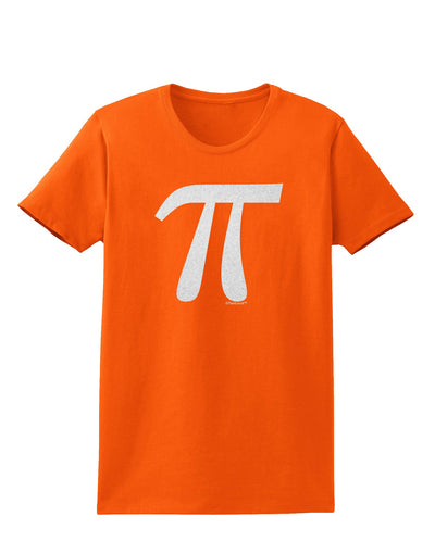 Pi Symbol Glitter - White Womens T-Shirt by TooLoud-Womens T-Shirt-TooLoud-Orange-X-Small-Davson Sales