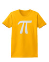 Pi Symbol Glitter - White Womens T-Shirt by TooLoud-Womens T-Shirt-TooLoud-Gold-X-Small-Davson Sales