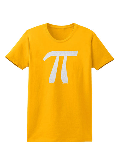 Pi Symbol Glitter - White Womens T-Shirt by TooLoud-Womens T-Shirt-TooLoud-Gold-X-Small-Davson Sales