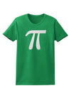 Pi Symbol Glitter - White Womens T-Shirt by TooLoud-Womens T-Shirt-TooLoud-Kelly-Green-X-Small-Davson Sales