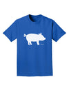 Pig Silhouette Design Adult Dark T-Shirt by TooLoud-Mens T-Shirt-TooLoud-Royal-Blue-Small-Davson Sales