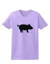 Pig Silhouette Design Womens T-Shirt by TooLoud-Womens T-Shirt-TooLoud-Lavender-X-Small-Davson Sales