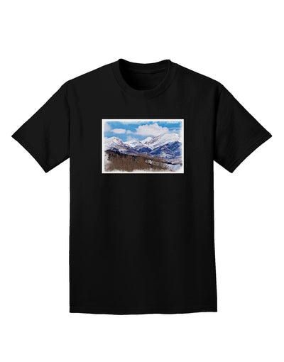 Pikes Peak Adult Dark T-Shirt-Mens T-Shirt-TooLoud-Black-Small-Davson Sales