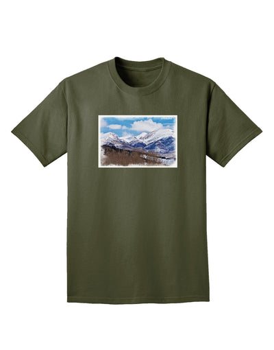 Pikes Peak Adult Dark T-Shirt-Mens T-Shirt-TooLoud-Military-Green-Small-Davson Sales