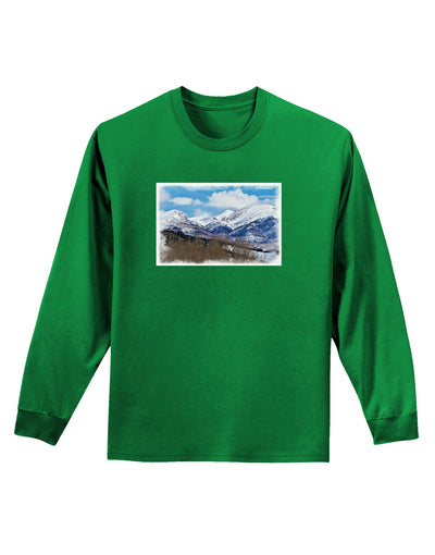 Pikes Peak Adult Long Sleeve Dark T-Shirt-TooLoud-Kelly-Green-Small-Davson Sales