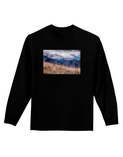 Pikes Peak CO Mountains Adult Long Sleeve Dark T-Shirt by TooLoud-TooLoud-Black-Small-Davson Sales