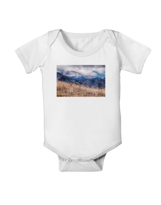 Pikes Peak CO Mountains Baby Romper Bodysuit by TooLoud-Baby Romper-TooLoud-White-06-Months-Davson Sales