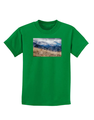 Pikes Peak CO Mountains Childrens Dark T-Shirt by TooLoud-Childrens T-Shirt-TooLoud-Kelly-Green-X-Small-Davson Sales