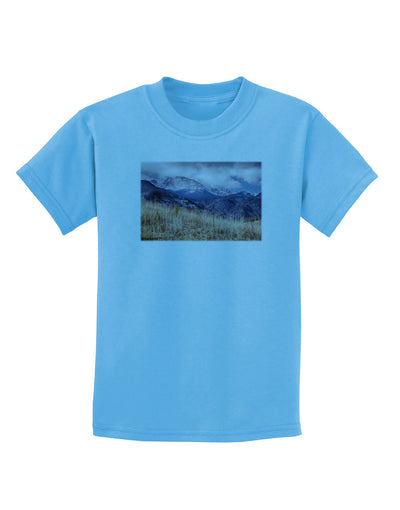 Pikes Peak CO Mountains Childrens T-Shirt by TooLoud-Childrens T-Shirt-TooLoud-Aquatic-Blue-X-Small-Davson Sales