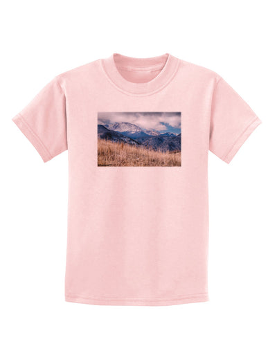 Pikes Peak CO Mountains Childrens T-Shirt by TooLoud-Childrens T-Shirt-TooLoud-PalePink-X-Small-Davson Sales