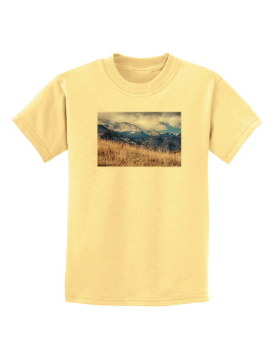 Pikes Peak CO Mountains Childrens T-Shirt by TooLoud-Childrens T-Shirt-TooLoud-Daffodil-Yellow-X-Small-Davson Sales