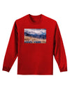 Pikes Peak CO Mountains Text Adult Long Sleeve Dark T-Shirt by TooLoud-TooLoud-Red-Small-Davson Sales