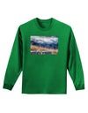 Pikes Peak CO Mountains Text Adult Long Sleeve Dark T-Shirt by TooLoud-TooLoud-Kelly-Green-Small-Davson Sales