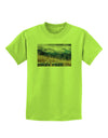 Pikes Peak CO Mountains Text Childrens T-Shirt by TooLoud-Childrens T-Shirt-TooLoud-Lime-Green-X-Small-Davson Sales