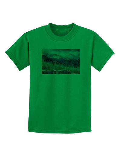 Pikes Peak CO Mountains Text Childrens T-Shirt by TooLoud-Childrens T-Shirt-TooLoud-Kelly-Green-X-Small-Davson Sales