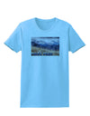 Pikes Peak CO Mountains Text Womens T-Shirt by TooLoud-Womens T-Shirt-TooLoud-Aquatic-Blue-X-Small-Davson Sales