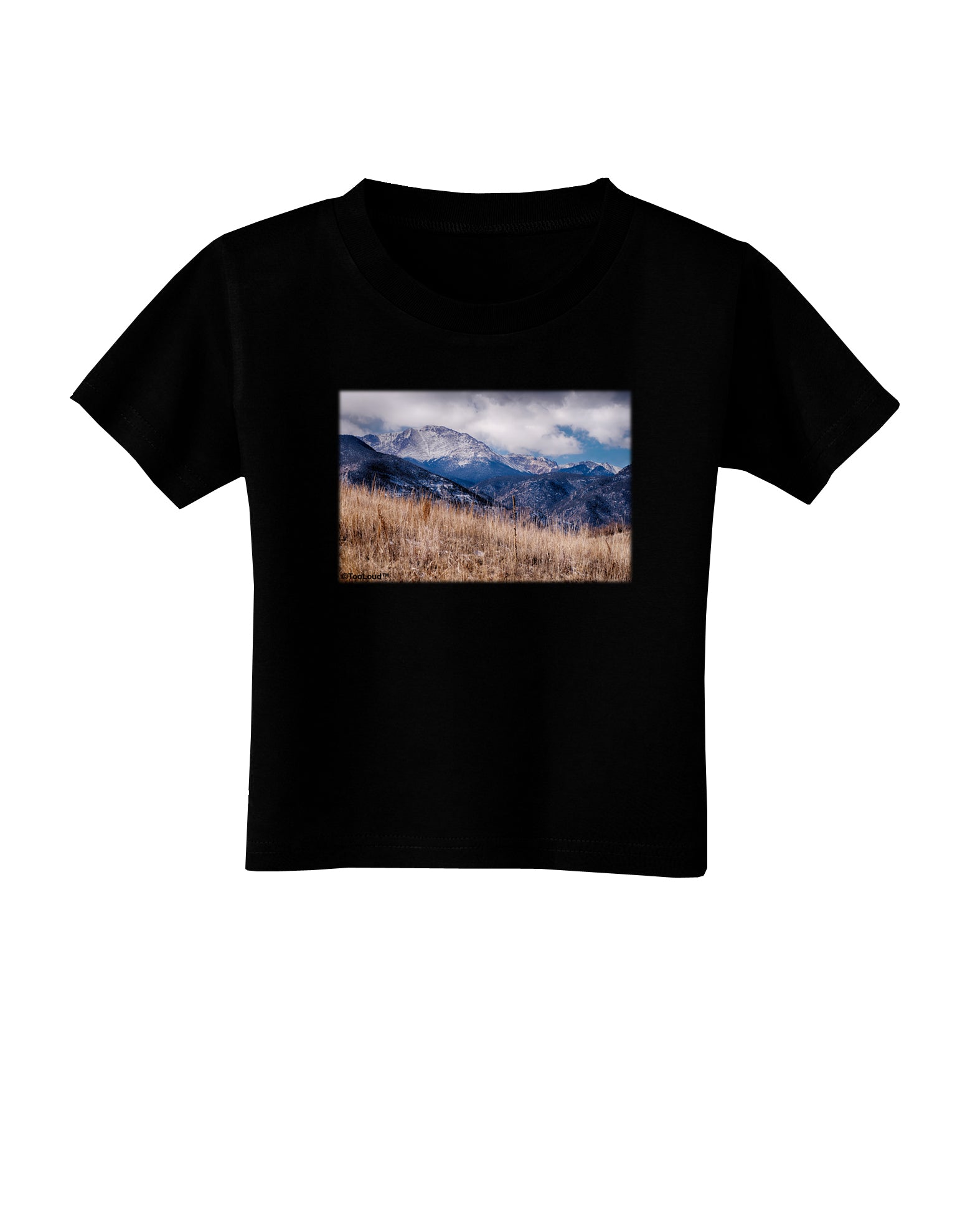 Pikes Peak CO Mountains Toddler T-Shirt Dark by TooLoud-Toddler T-Shirt-TooLoud-Black-2T-Davson Sales