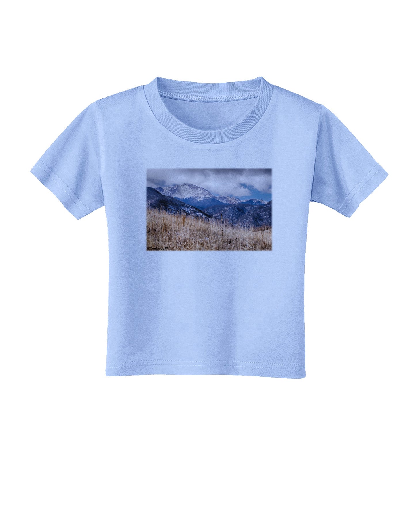 Pikes Peak CO Mountains Toddler T-Shirt by TooLoud-Toddler T-Shirt-TooLoud-Aquatic-Blue-2T-Davson Sales