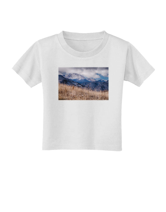 Pikes Peak CO Mountains Toddler T-Shirt by TooLoud-Toddler T-Shirt-TooLoud-White-2T-Davson Sales