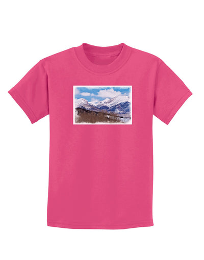 Pikes Peak Childrens Dark T-Shirt-Childrens T-Shirt-TooLoud-Sangria-X-Small-Davson Sales