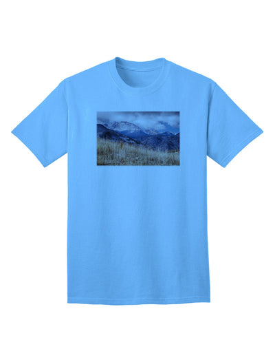 Pikes Peak Colorado Mountains Adult T-Shirt - A Captivating Addition to Your Wardrobe by TooLoud-Mens T-shirts-TooLoud-Aquatic-Blue-Small-Davson Sales