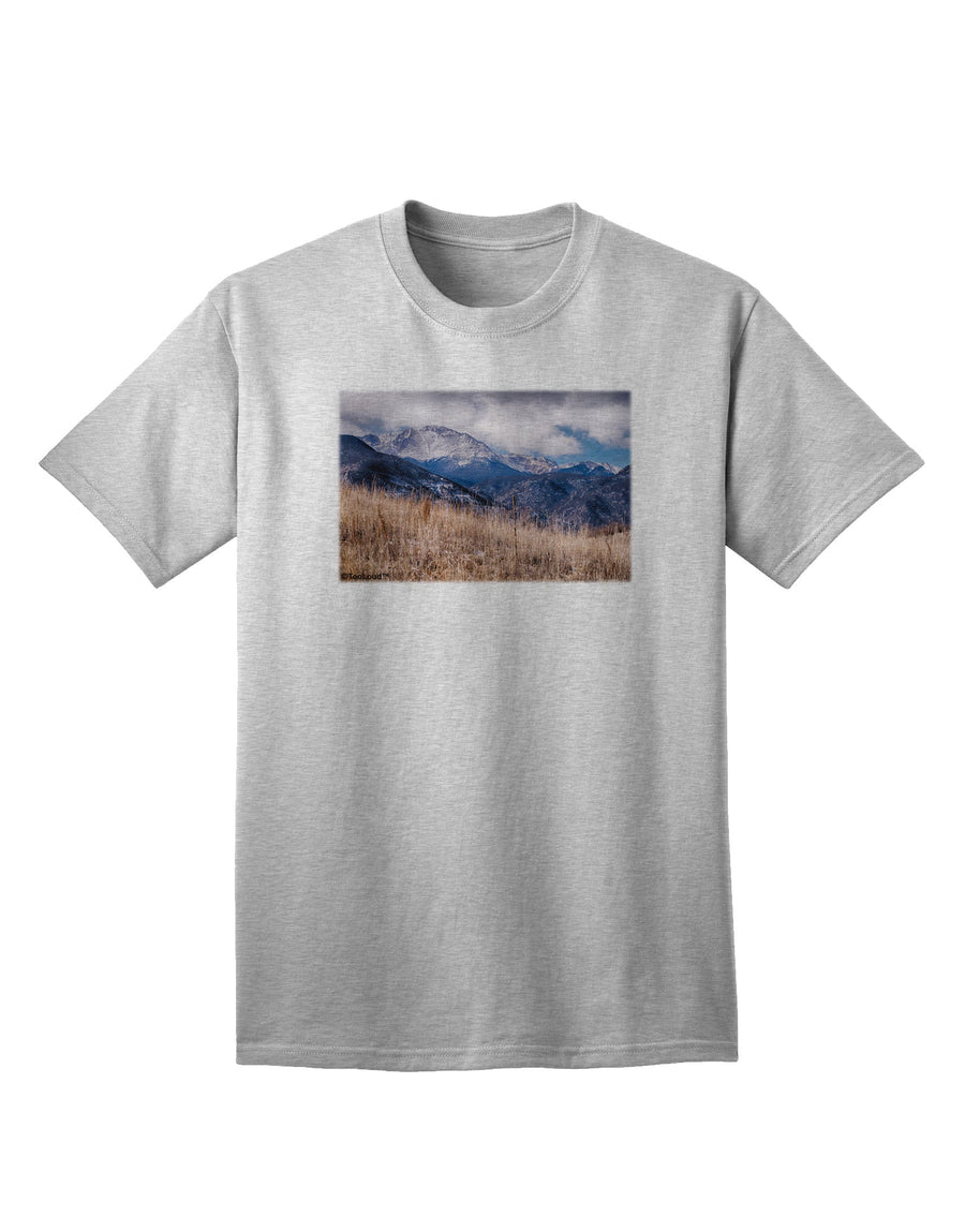 Pikes Peak Colorado Mountains Adult T-Shirt - A Captivating Addition to Your Wardrobe by TooLoud-Mens T-shirts-TooLoud-White-Small-Davson Sales