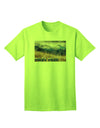 Pikes Peak Colorado Mountains Text Adult T-Shirt - A Captivating Addition to Your Wardrobe by TooLoud-Mens T-shirts-TooLoud-Neon-Green-Small-Davson Sales